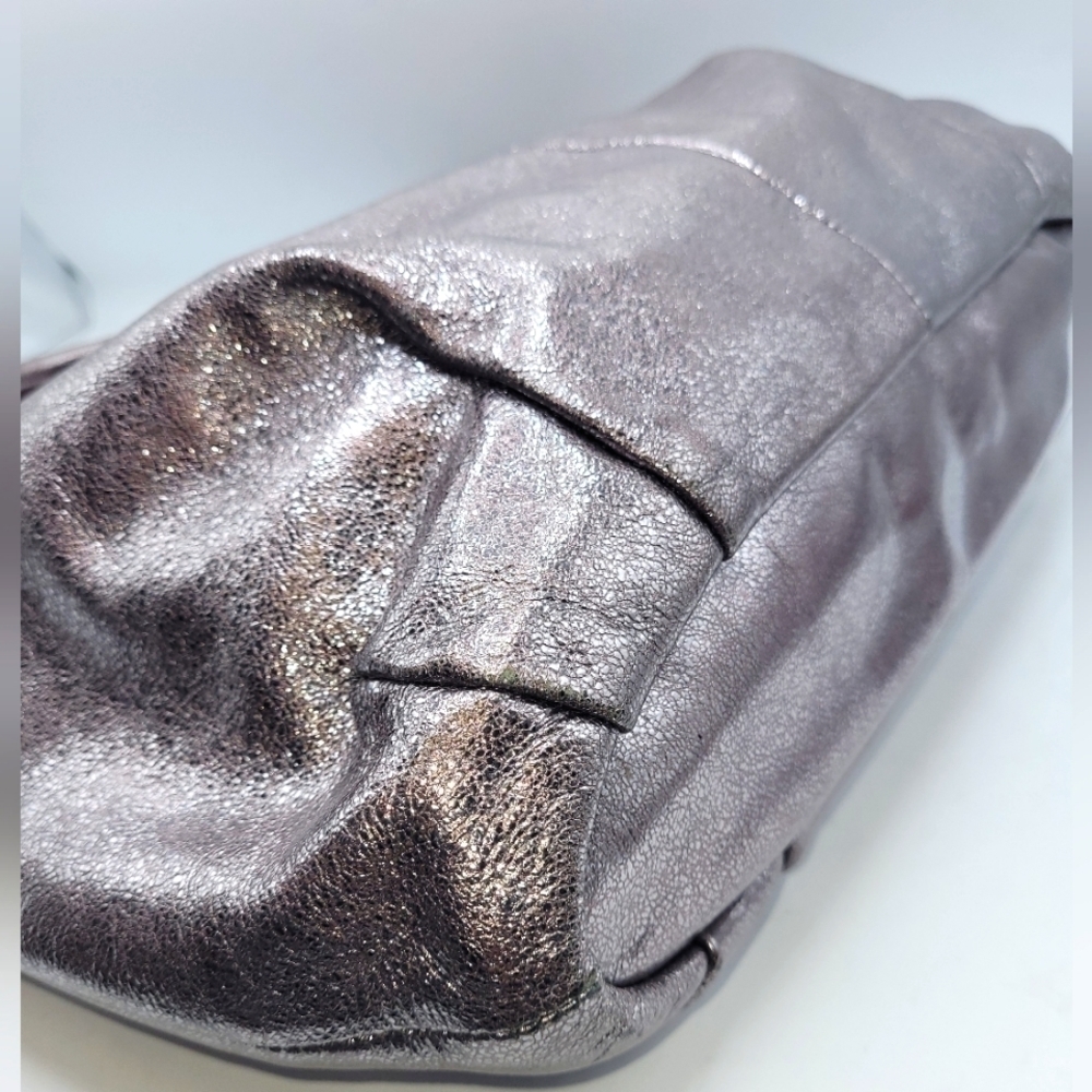 COACH Madison Metallic Leather Lindsey Large Bag - Picture 10 of 16